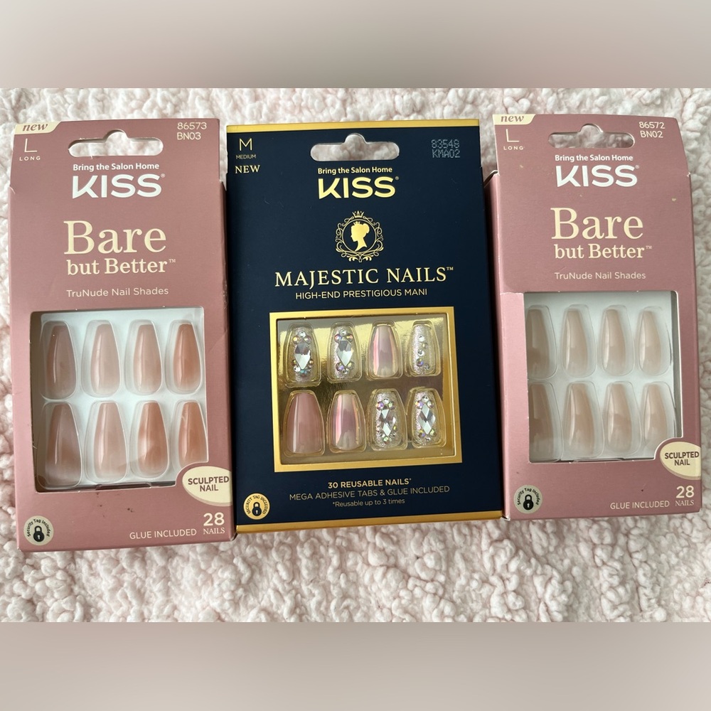 3 brand new boxes of Kiss Nails
